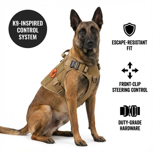 Tactical No Pull Dog Harness