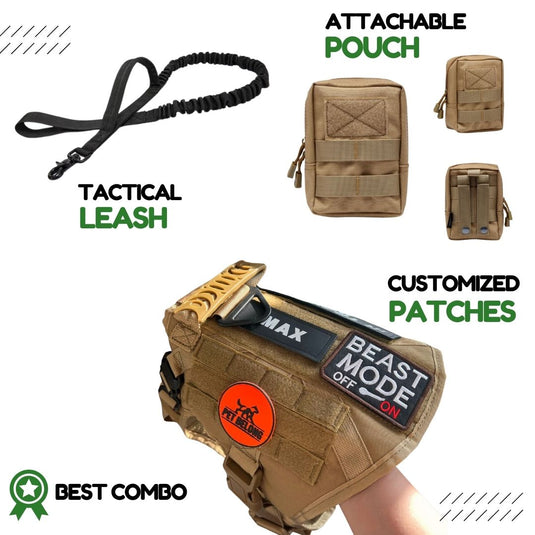 Pet Belong Best Tactical Gears For Dogs, Tactical Dog Harness/Vest