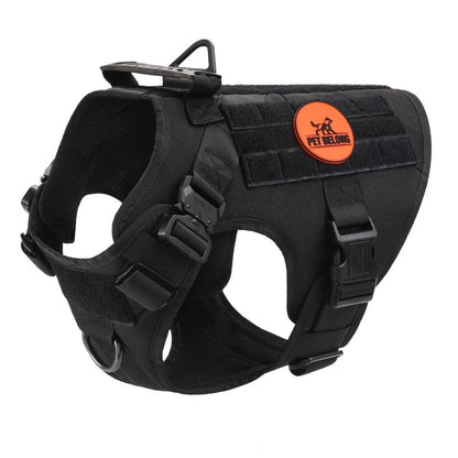 Petbelong Tactical No Pull Dog Harness v2 color Black Size L