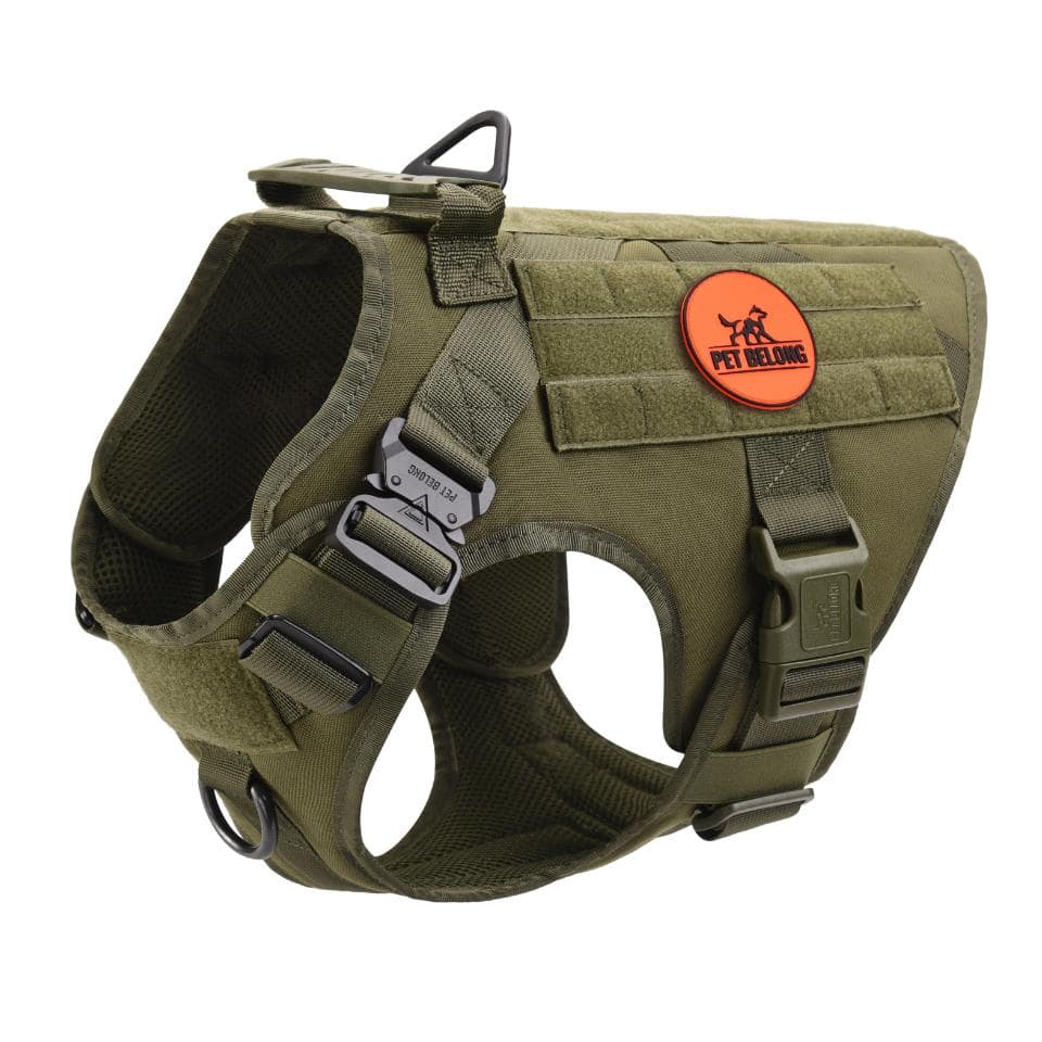 Petbelong Tactical No Pull Dog Harness v2 color Green Size M