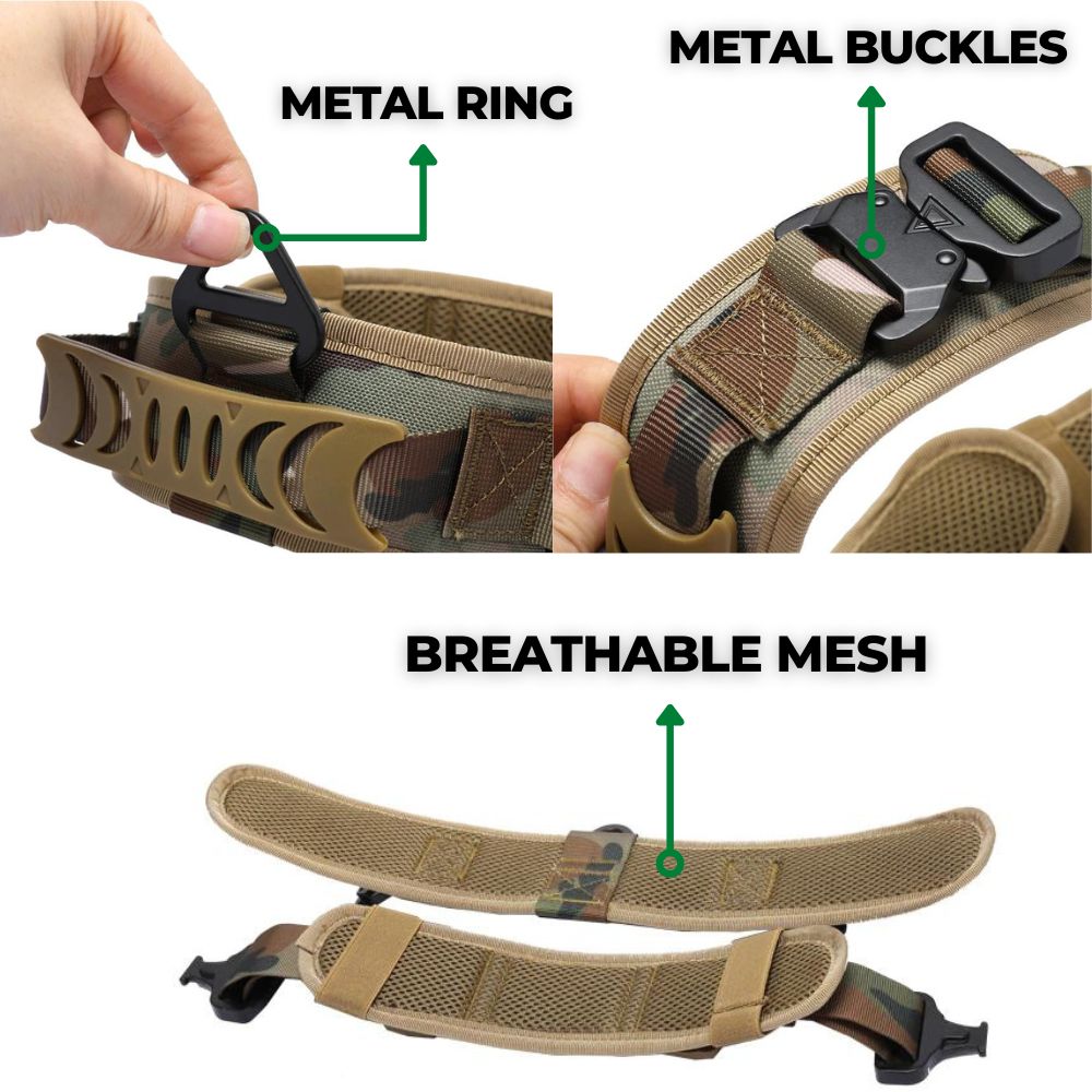 Heavy Duty Tactical K9 Dog Collar | One Size