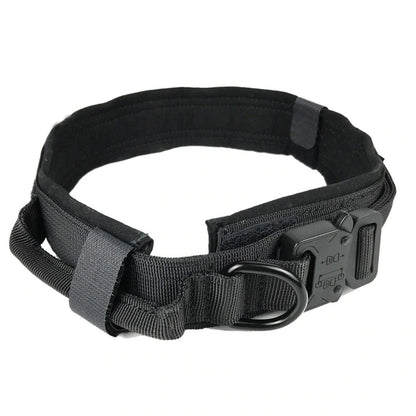 Personalized Tactical Collar With Handle - PetBelong